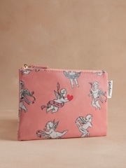 Rosa mit Amor-Design - Cath Kidston – Geldbörse mit Reißverschluss aus 100 % Baumwolle - Image 1 of 3