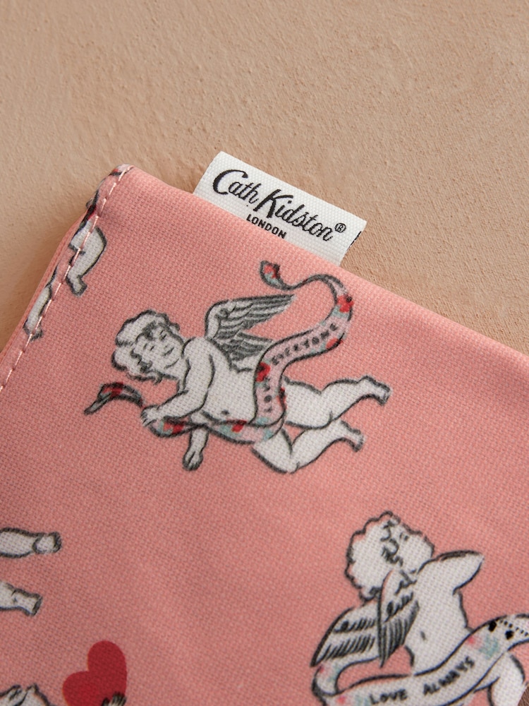 Rosa mit Amor-Design - Cath Kidston – Geldbörse mit Reißverschluss aus 100 % Baumwolle - Image 2 of 3