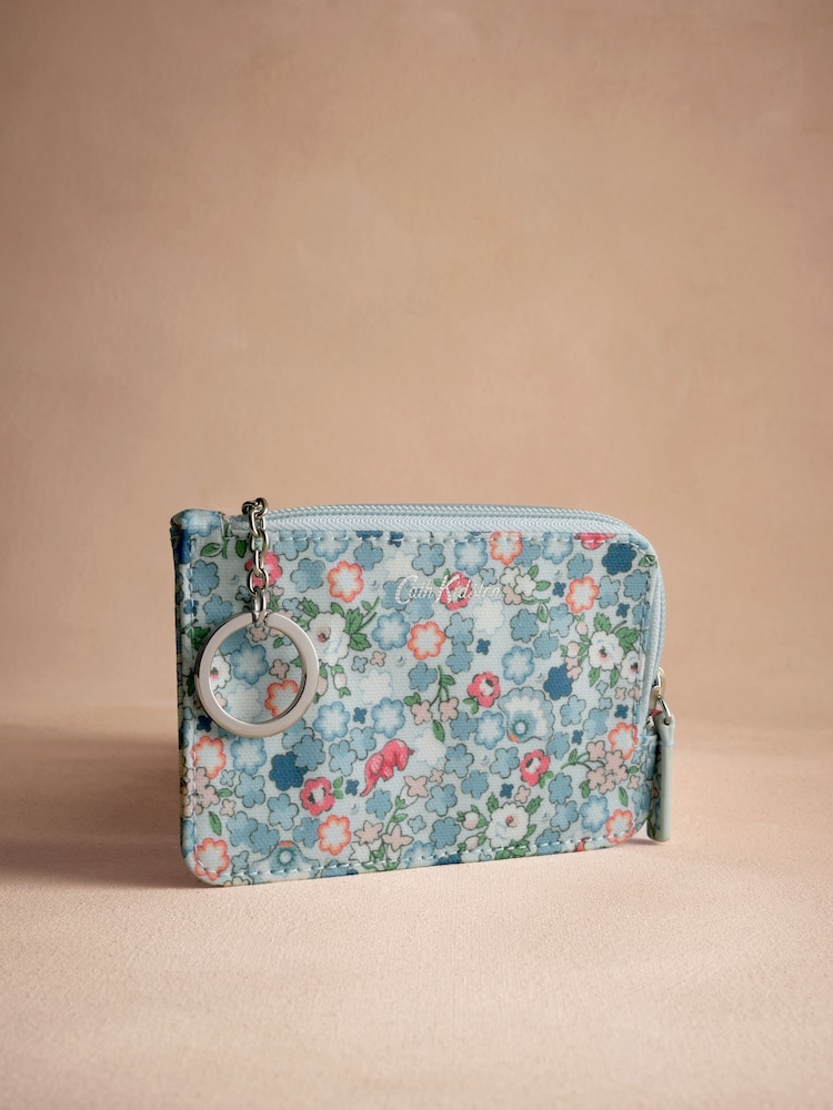 Cath Kidston Blue Ditsy Card Coin Purse - Image 1 of 3