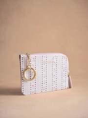 Cath Kidston Ecru Rose Stripe Card Coin Purse - Image 2 of 5