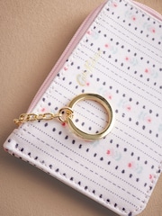 Cath Kidston Ecru Rose Stripe Card Coin Purse - Image 5 of 5