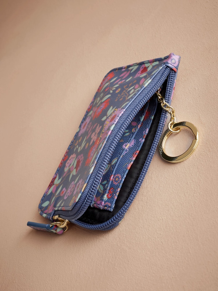 Cath Kidston Navy Lace Petals Card Coin Purse - Image 4 of 4