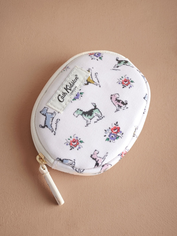 Cath Kidston Ecru Billy Dog 100% Cotton Round Pocket Purse - Image 2 of 3