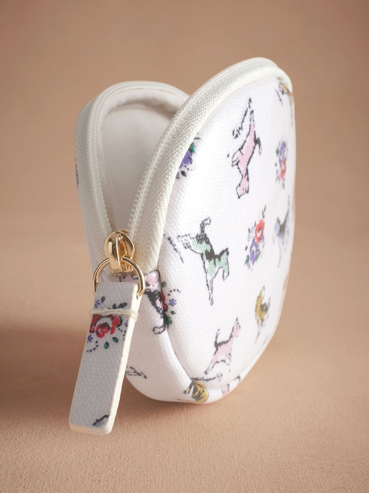 Cath Kidston Ecru Billy Dog 100% Cotton Round Pocket Purse - Image 3 of 3