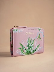 Cath Kidston Pink Lily of the Valley Slim Pocket Purse - Image 1 of 4