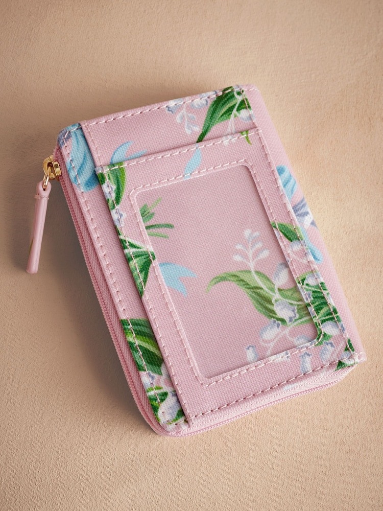 Cath Kidston Pink Lily of the Valley Slim Pocket Purse - Image 2 of 4