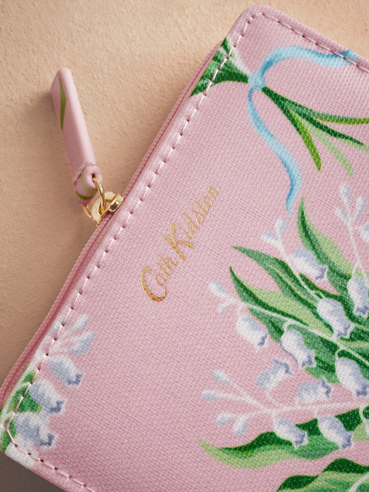 Cath Kidston Pink Lily of the Valley Slim Pocket Purse - Image 3 of 4