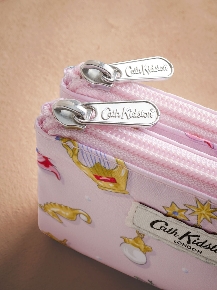 Cath Kidston Pink Charmed Double Zip Purse - Image 2 of 3