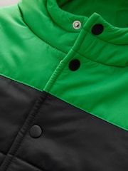 Green/Navy Sleeveless Colour Block Gilet Jacket - Image 3 of 3