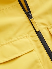 Yellow Full Sleeves Ziped Anorak Jacket With Pockets - Image 2 of 3