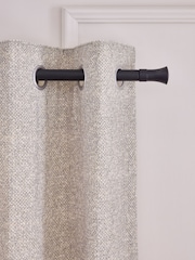 Light Natural Textured Bobble Eyelet Lined Curtains - Image 1 of 5