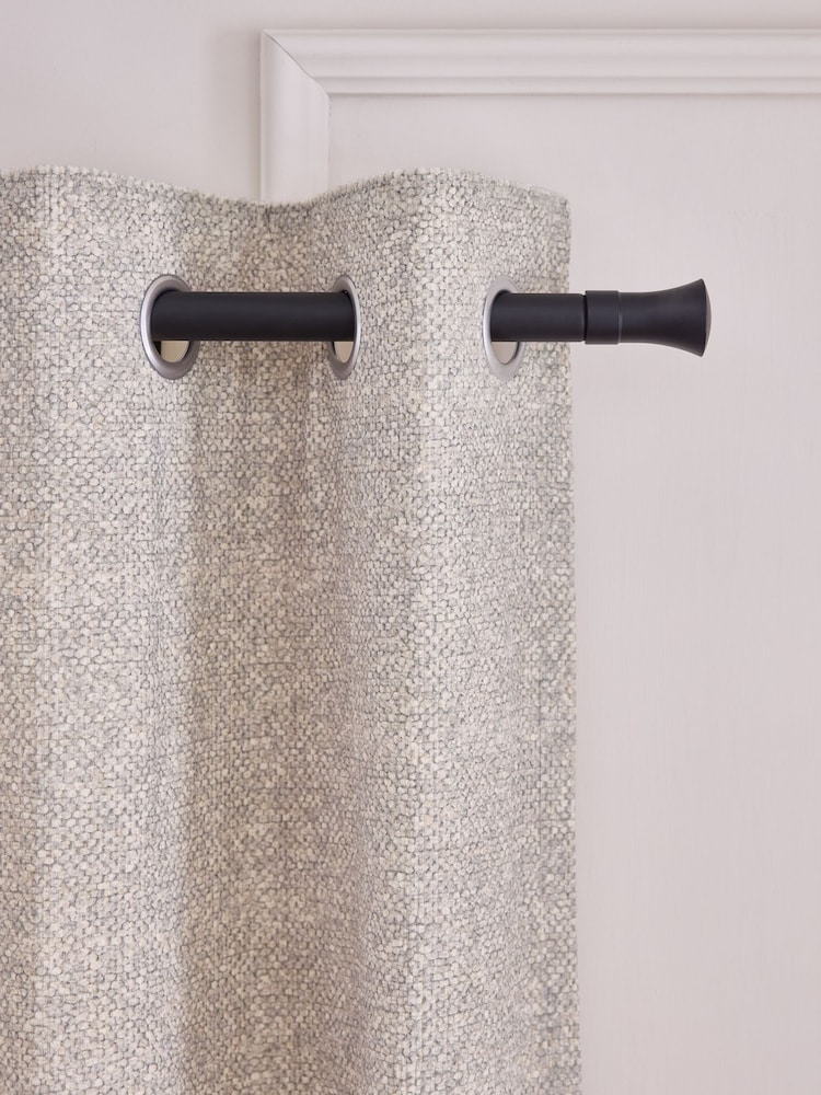 Light Natural Textured Bobble Eyelet Lined Curtains - Image 1 of 5