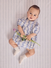 Blue 100% Cotton Baby Romper - Image 2 of 6