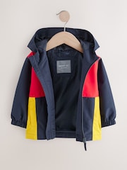 Navy/Red Colour Block Anorak Jacket - Image 2 of 5