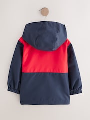 Navy/Red Colour Block Anorak Jacket - Image 3 of 5