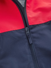 Navy/Red Colour Block Anorak Jacket - Image 4 of 5