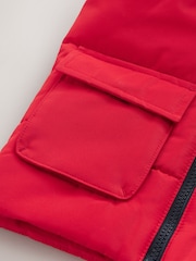 Red Hooded Gilet - Image 4 of 4