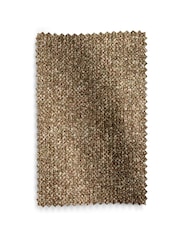 Dark Natural Textured Bobble Eyelet Lined Curtains - Image 5 of 5