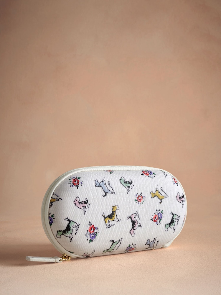 Cath Kidston Ecru Billy Dog 100% Cotton Glasses Case Purse - Image 1 of 3