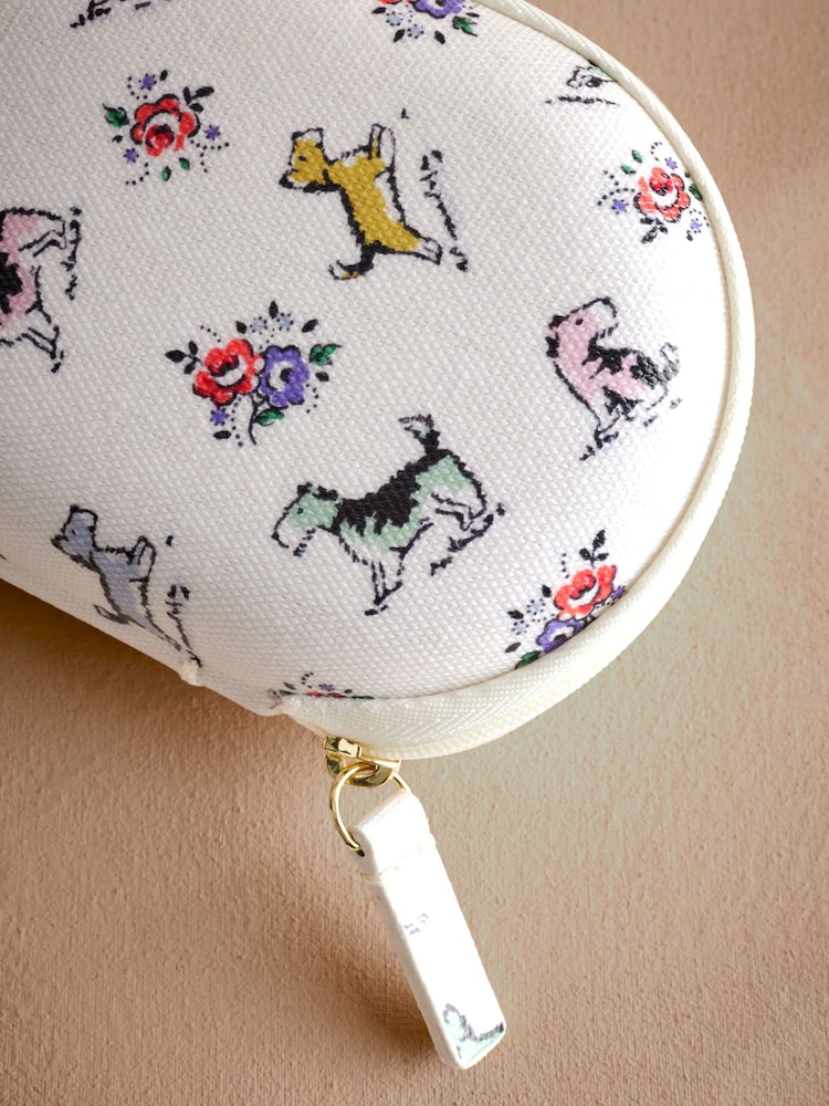 Cath Kidston Ecru Billy Dog 100% Cotton Glasses Case Purse - Image 3 of 3