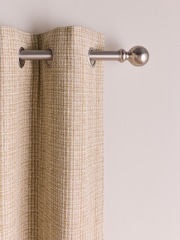 Natural Textured Weave Blackout/Thermal Eyelet Curtains - Image 1 of 7
