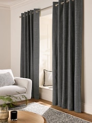 Textured Weave Blackout/Thermal Eyelet Curtains - Bild 3 von 7