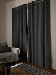 Textured Weave Blackout/Thermal Eyelet Curtains - Bild 4 von 7