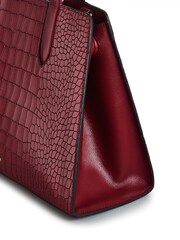 Czerwony - Radley London Medium Glasshouse Faux Croc Effect Grab Multiway Bag - Image 4 of 5