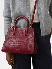 Czerwony - Radley London Medium Glasshouse Faux Croc Effect Grab Multiway Bag - Image 5 of 5