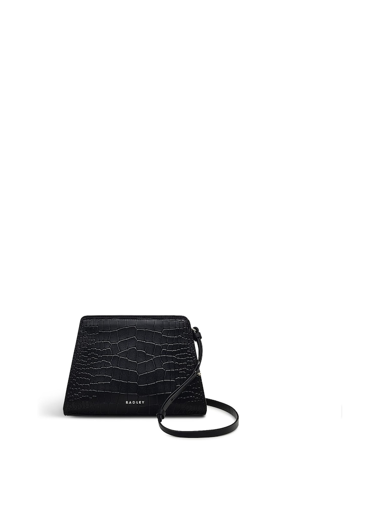 Radley London Small Glasshouse Faux Croc Effect Open Top Cross-Body Bag - Image 1 of 5 Radley London Small Glasshouse Faux Croc Effect Open Top Cross-Body Bag - Image 1 of 5
