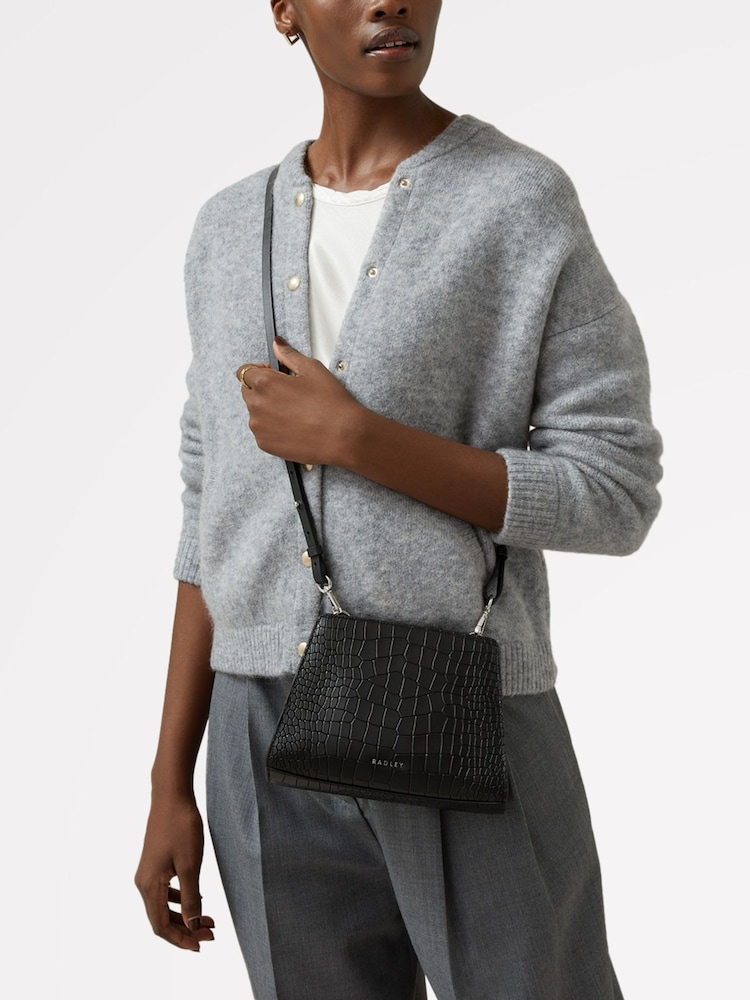 Radley London Small Glasshouse Faux Croc Effect Open Top Cross-Body Bag - Image 5 of 5 Radley London Small Glasshouse Faux Croc Effect Open Top Cross-Body Bag - Image 5 of 5