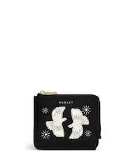 Radley London Two Turtle Doves Medium Ziptop Black Card Holder - Image 1 of 3