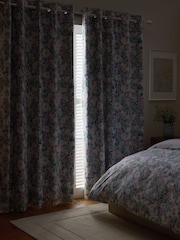 Floral Print Blackout/Thermal Eyelet Curtains - Изображение 5 из 7