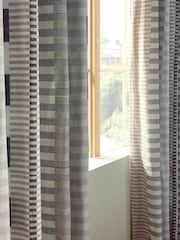 Stripe Geometric Blackout/Thermal Eyelet Curtains - Изображение 4 из 8