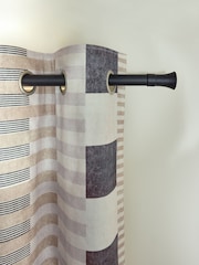Stripe Geometric Blackout/Thermal Eyelet Curtains - Изображение 5 из 8