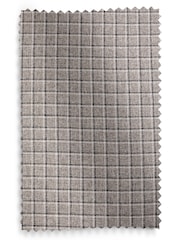 Grey Simplicity Check Eyelet Lined Curtains - Image 5 of 5