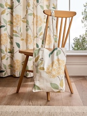 Cortinas de ilhós térmicos blackout com estampa floral de pássaros - Imagem 7 de 8