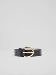 LK Bennett Julian Classic Black Jean Belt - Image 1 of 2