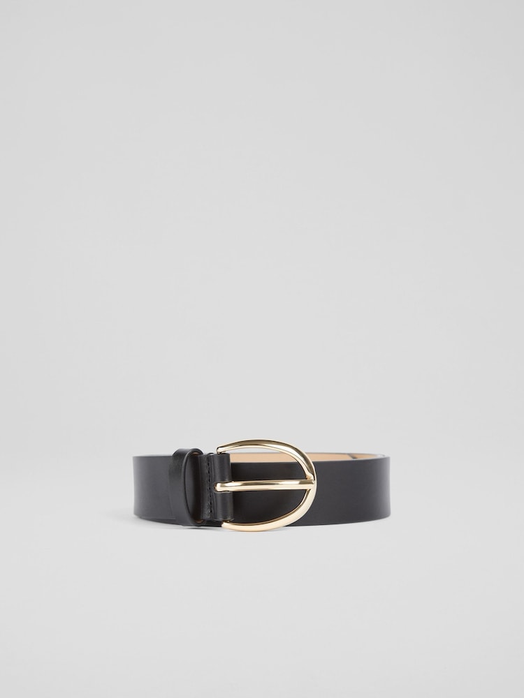 LK Bennett Julian Classic Black Jean Belt - Image 1 of 2