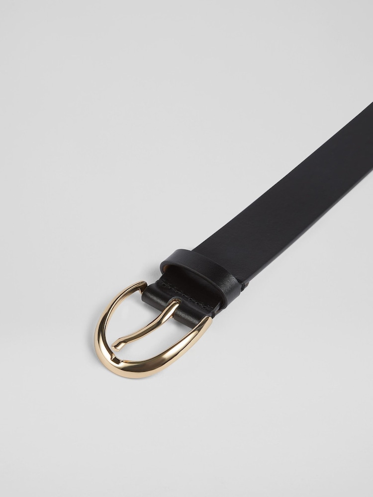 LK Bennett Julian Classic Black Jean Belt - Image 2 of 2