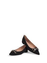 LK Bennett Natalya Snaffle Črna Flat - Slika 3 iz 4