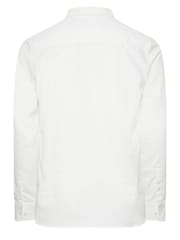 BadRhino Big & Tall White Premium Long Sleeve Oxford 100% Cotton Shirt - Image 3 of 3