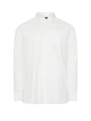 BadRhino Big & Tall White Premium Long Sleeve Oxford 100% Cotton Shirt - Image 4 of 5
