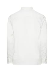 BadRhino Big & Tall White Premium Long Sleeve Oxford 100% Cotton Shirt - Image 5 of 5