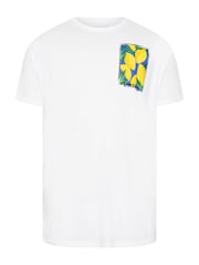 BadRhino Big & Tall White 100% Cotton Lemon Graphic T-Shirt - Image 3 of 4