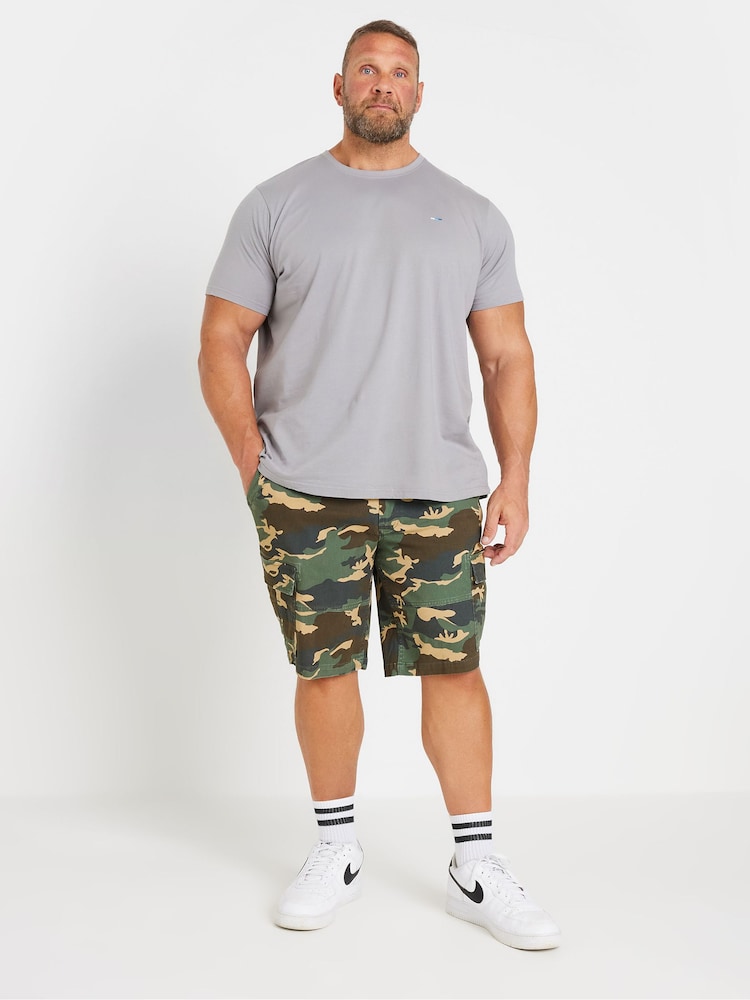 BadRhino Big & Tall Green Camo Cargo Shorts - Image 2 of 4