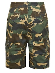 BadRhino Big & Tall Green Camo Cargo Shorts - Image 4 of 4