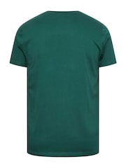 BadRhino Big & Tall Green Born To Ride 100% Cotton T-Shirt - Image 3 of 3
