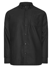 BadRhino Big & Tall Black Premium Long Sleeve 100% Cotton Oxford Shirt - Image 2 of 3