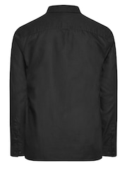 BadRhino Big & Tall Black Premium Long Sleeve 100% Cotton Oxford Shirt - Image 3 of 3